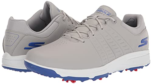 Skechers Go Torque Pro Waterproof Golf Shoe, Zapatillas Hombre, Grey Blue Sole, 44 EU