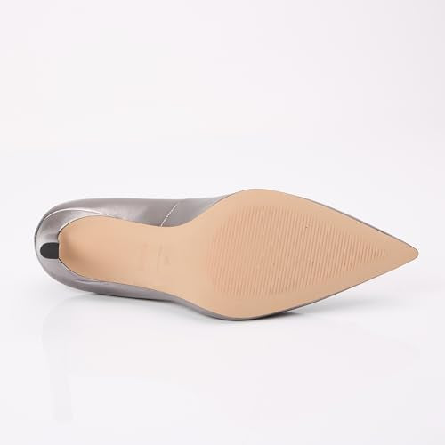 BOSS Janet_Pump90_LMNSBB, Bomba Mujer, Silver, 35 EU