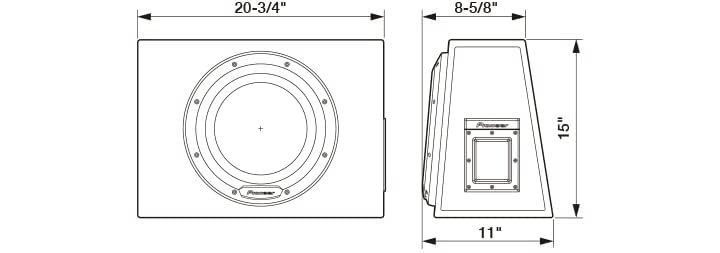 Pioneer TS-WX1210AH - Subwoofer bass reflex de 30 cm con amplificador incorporado (1500 W)