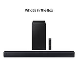 Samsung Barra de Sonido HW-C430/ZF Serie C, 3 Altavoces, subwoofer Incluido, Audio de 2.1 Canales, Adaptive Sound Lite, Negro 2023