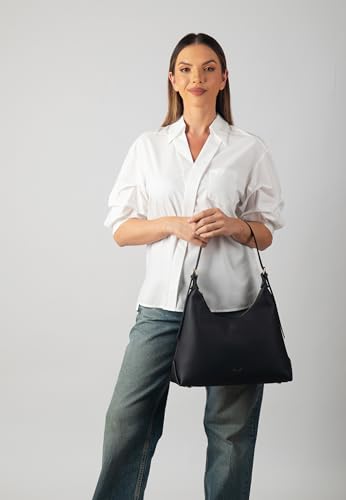 Carlheim, Gotland Genuine Leather collection, Vera Genuine Leather Handbag (Black)