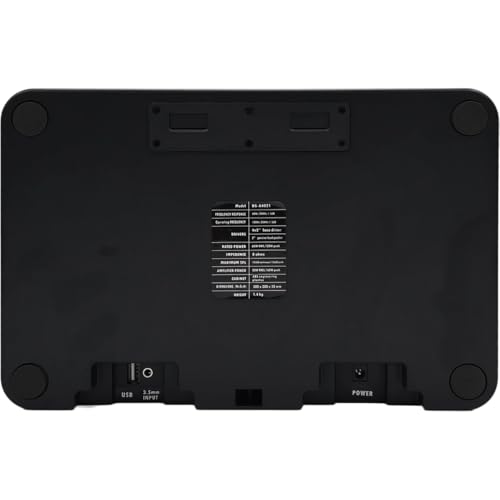 GTY-A4021 - Altavoz Activo con Bluetooth, Entrada USB y AUX, TWS, Montaje en Pared y Soporte, Control Remoto, 120 W de Potencia máxima, Ideal para Fiestas, Eventos, TV y PC, Color Negro