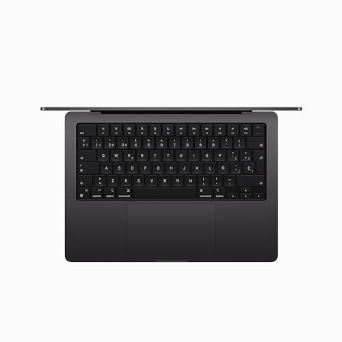 Apple 2023 MacBook Pro Portátil con Chip M3 Pro: CPU de 11 núcleos, GPU de 14 núcleos, Pantalla Liquid Retina XDR de 14,2 Pulgadas, 18 GB de Memoria unificada, 512 GB de SSD, Negro Espacial