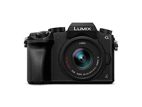 Panasonic Lumix DMC-G7KEC - Cámara EVIL de 16 MP, Pantalla 3", Grabación de Vídeo en 4K, Wi-Fi, RAW, Cuerpo Ergonómico, Kit con Objetivo Lumix Vario 14 - 42 mm/F3.5 - 5.6, Color Negro