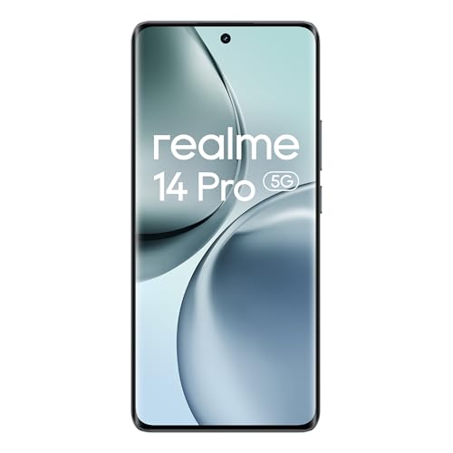 realme 14 Pro Smartphone 5G, Gris, cámara Sony IMX882 OIS AI,Diseño Que Cambia de Color con el frío,Batería 5260 mAh,IP69,18GB(8+10expansión)+256G,Exclusivo de Amazon(sin Adaptador)