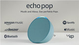 Echo Pop (Última generación) | Altavoz inteligente Bluetooth con Alexa de sonido potente y compacto | Verde azulado