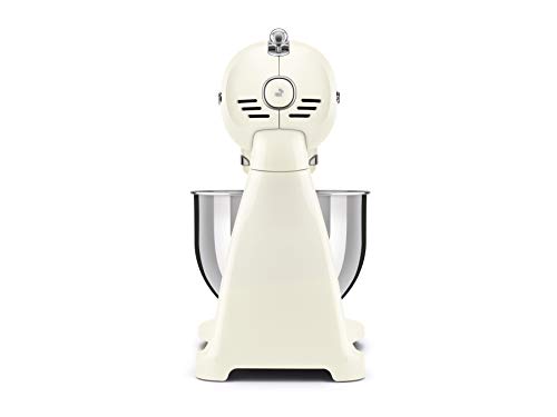 SMEG SMF03CREU Batidora de pie, 800 W, 4.8 litros, 44 Decibelios, Plastic, 10 Velocidades, Black