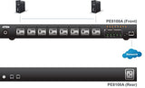 ATEN PE8108G Unidad de distribución de energía (PDU) 1U Negro 8 Salidas AC - Unidad de distribución de energía (PDUs) (Monitorizado, 1U, Horizontal, Metal, Negro, 8 Salidas AC)