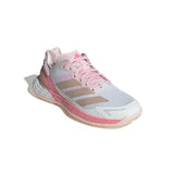 adidas Defiant Speed 2 Tennis Shoes, Zapatillas de Tenis Mujer, FTWR White/Ash Pearl/Bliss Pink, 39 1/3 EU