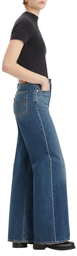 Levi's Pierna Ancha Ribcage H223 Jeans, Polar Perimiter, 27W x 32L para Mujer