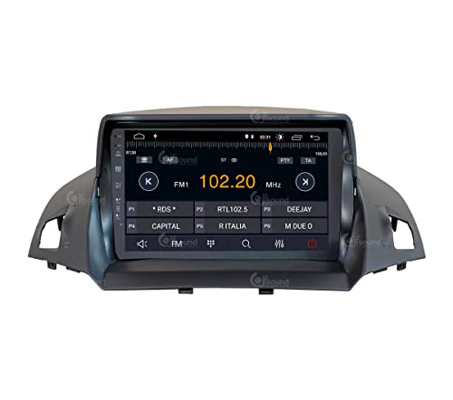 Radio de Coche para Ford Kuga Android GPS Bluetooth WiFi USB Dab+ Touchscreen 9" 4core Carplay AndroidAuto