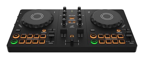 AlphaTheta Pioneer DJ DDJ-FLX2. Controlador portatil, de 2 Canales, alimentación por USB y con Diseño Profesional – Compatible con Servicios de Streaming Musical – Ideal para Nuevos DJs
