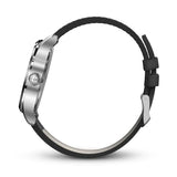 Wenger Reloj de Hombre Terragraph Analógico Quarz, Ø 43 mm, Swiss Made, Resistente al Agua hasta 100 m, Negro/Plata, Correa de Cuero, 01.0541.121