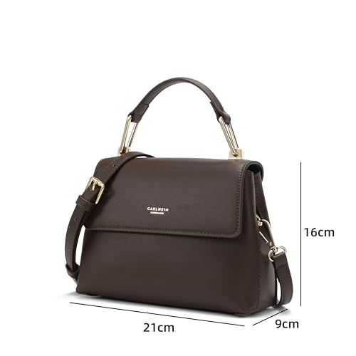 Carlheim, Gotland Genuine Leather collection, Grace Genuine Leather Handbag (Brown)