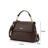 Carlheim, Gotland Genuine Leather collection, Grace Genuine Leather Handbag (Brown)