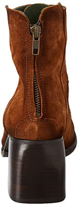 Felmini - Panarea D342 - Heeled women's boots Cognac suede - 39 EU Size