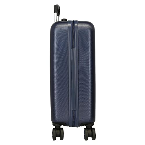 Pepe Jeans Tom Juego de maletas Azul 55/65 cms Rígida ABS Cierre de combinación lateral 56L 7,54 kgs 4 Ruedas equipaje mano