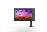 LG 32UN88A-W - Monitor 4K UHD UltraFine Ergo 32 pulgadas, 3840x2160, 60Hz, 5 ms, 1000:1, 350nit, DCI-P3 95%, 16:9, HDMI, DisplayPort, Conectividad Universal, Inclinación Ajustable, Color Blanco