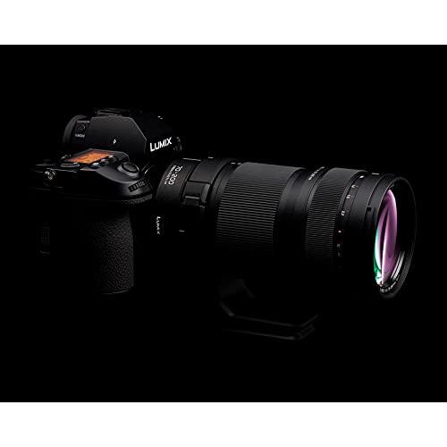 Panasonic LUMIX S PRO S-R70200E - Teleobjetivo (70-200 mm, F4.0 O.I.S. MILC 23/17, zoom 0.92 m, vídeo 4K, estabilizador óptico de 5 ejes, resistente a salpicaduras y frío) negro