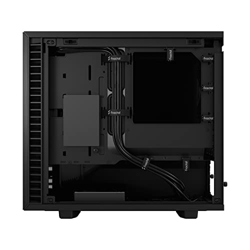 Fractal Design Define 7 Nano Black Brushed Aluminum/Steel Mini ITX Silent Solid Nano Tower Computer Case