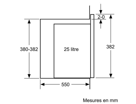 Bosch BFL554MS1F, Serie 6, Microondas, Empotrable, Acero inoxidable