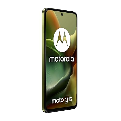 Motorola Moto G15 8/512 GB, Doble cámara 50 + 5 MP + Sensor antiparpadeo, Pantalla 6,72 Pulgadas FHD+ 60 Hz, batería 5200 mAh, MediaTek Helio G81, Android 15, Iguana Green