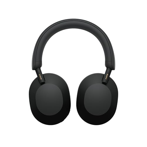 Sony WH-1000XM5 Noise Cancelling, Auriculares de diadema Bluetooth, Llamadas cristalinas, Hi-Res, 360 Reality Audio, 30 h de batería, Carga rápida, Incluye Funda rígida, iOS, Android - Negro