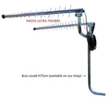 Antenas 4G LTE 5G + WiFi LOG MIMO 10,5dBi 700/800/900/1800/2100/2400/2600/3500 MHz LowcostMobile 2x10m SMA Cable Negro WL240 para Huawei B525, B715, B528, B593, E5186, B310, B315, Asus, TP Link, Dlink