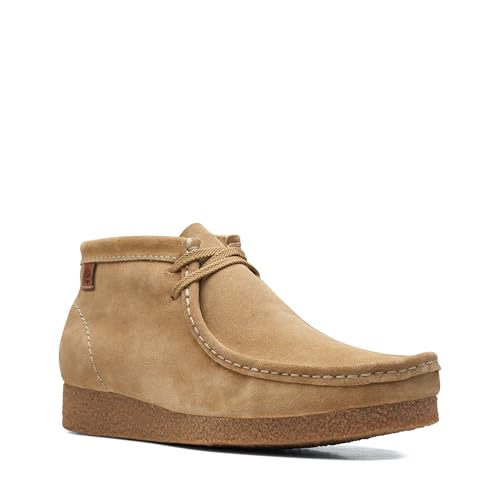Clarks Shacre Boot, Botas modelo Chukka para Hombre, Beige Dark Sand, 39.5 EU