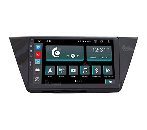 Radio de Coche para Volkswagen Touran Android GPS Bluetooth WiFi USB Dab+ Touchscreen 10" 8core Carplay AndroidAuto