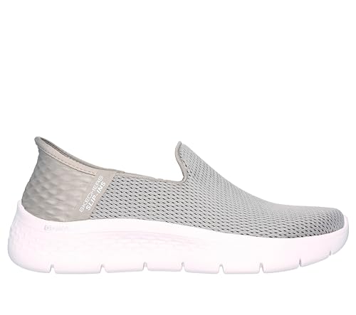 Skechers Women's Hands Free Slip-ins Go Walk Flex-Relish, Zapatillas Mujer, Blue Taupe, 38.5 EU Ancho