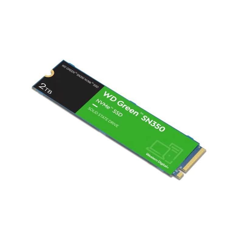 WD Green SN350 2TB NVMe Internal SSD Solid State Drive - Gen3 PCIe, QLC, M.2 2280, Up to 3,200 MB/s