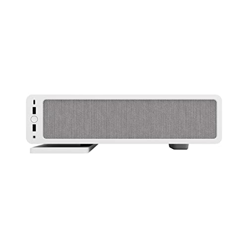 Fractal Design Ridge White - PCIe 4.0 Riser Card Included - 2X 140mm PWM Aspect Fans Included - Type C USB - m-ITX PC Gaming Case