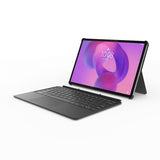 Lenovo Pack Teclado + Cubierta Trasera para Tablet Idea Tab Pro (Poliuretano + Policarbonato, Conexión Pogo-Pin, Soporte Integrado, 16 Teclas de Acceso Rápido) – Color Gris