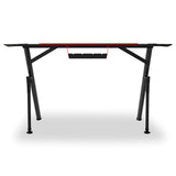 DRIFT GAMING DRDZ175RGB - Mesa Gaming con Tablero con Acabado en Fibra de Carbono, Soporte para Bebidas y Auriculares, Laterales RGB reactivos al Sonido, Alfombrilla 80 x 30 cm, Color Negro