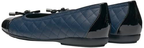 Geox D Annytah B, Ballet Flat Mujer, Azul Marino, Negro, 36 EU