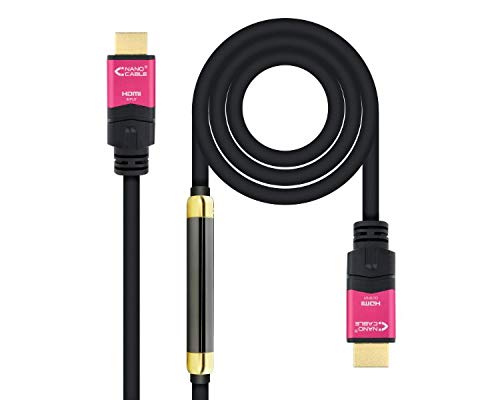 Watio Wave Cable hdmi - cable de 20 m, versión 2.0, compatible con 4K, ideal para conectividad de alta definición. Conexiones metálicas resistentes.*