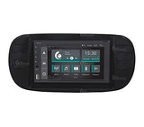 Radio de Coche para Fiat 500 Negro Mate GPS Bluetooth WiFi USB Dab+ Touchscreen 6.2" 4core Carplay AndroidAuto