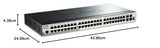 D-Link DGS-1510-52 - Switch 48 Puertos Gigabit L2+ (funcionalidades L3), 2 Puertos SFP 1000 Mbps y 2 Puertos 10G SFP+, apilable, Altura 1U, VLAN automática para Video vigilancia y telefonía IP
