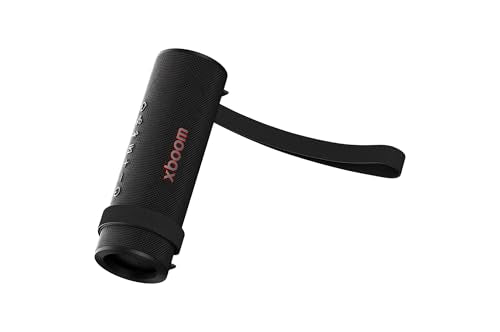 LG xboom Grab, Altavoz Inalámbrico, Bluetooth, 30W, Sonido Sound Boost, Resistente al Agua IP67, Autonomía 20h, Color de Luces LED Variable, Amplia Conectividad