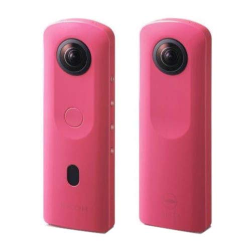 Ricoh Theta SC2 Pink - Cámara de vídeo 4K de 360° con estabilización de Imagen, Imagen, Transferencia de Datos de Alta Velocidad, Hermosa Toma de Retratos con detección de rostros,