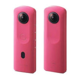 Ricoh Theta SC2 Pink - Cámara de vídeo 4K de 360° con estabilización de Imagen, Imagen, Transferencia de Datos de Alta Velocidad, Hermosa Toma de Retratos con detección de rostros,