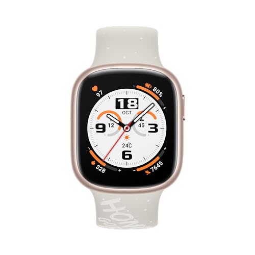 HONOR Watch 4 Smartwatch, Bluetooth Call, 1.75" AMOLED 60Hz Display, Silicone Strap for Men, 97 Workout Modes, 5ATM Waterproof, Heart Rate and Sleep Monitor, 14-Day Battery Longetivity