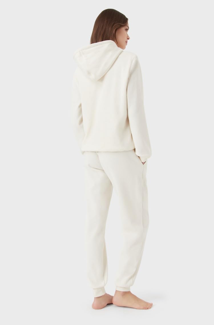 Emporio Armani Chenille Loungewear Zip Tracksuit Sweatshirt, Yogur, XL para Mujer