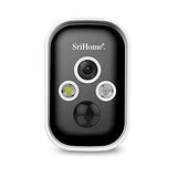 Sricam Italia SH033 Kit WiFi inalámbrico Recargable 3 megapíxeles Sensor PIR Exterior/Interior soporta Tarjeta MicroSD Audio bidireccional