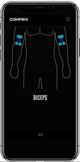 COMPEX Mini - Electroestimulador Muscular inalámbrico TENS, EMS, Masaje - 2 Canales Independientes, 6 programas - Se controla Mediante una App intuitiva