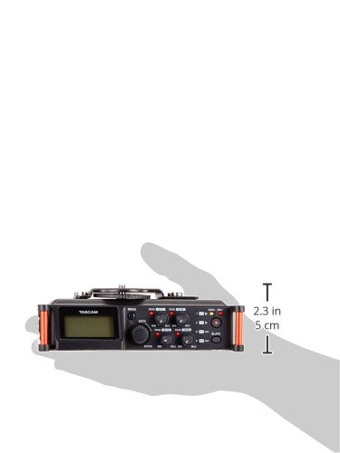 TASCAM Grabadora de audio portátil de 4 canales para videógrafos, 4 entradas combinadas XLR/TRS, 2 micrófonos internos, limitador, filtro HP (DR-70D)