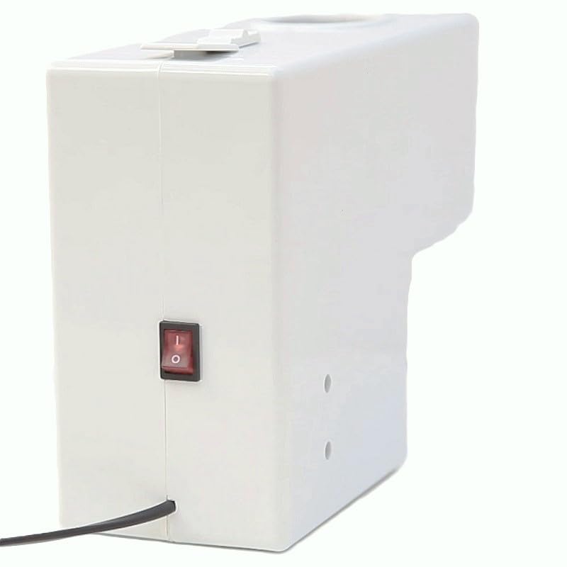 Pelamatic - Máquina Eléctrica para Pelar y Partir Almendras, Nueces y Avellanas | Modos Manual y Automático | Regulador de Tamaño | Fácil de Limpiar, Blanco, Plástico