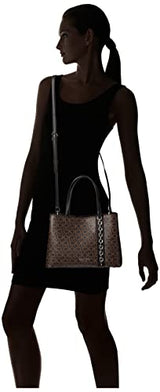 Calvin Klein Bolsa de Triple Compartimento Adeline para Mujer, Marrón/Caqui/Negro, Talla de un Talla