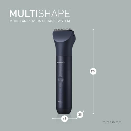 Panasonic ER-CKL3-A301 MULTISHAPE [Sistema de Cuidado Personal] Cortadora De Cabello, Unidad Principal y Cabezal De Cabello, 15 Configuraciones Longitud, 4 Accesorios, Batería Iones De Litio, Negro